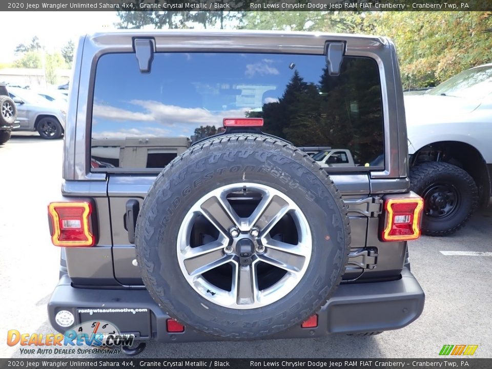 2020 Jeep Wrangler Unlimited Sahara 4x4 Granite Crystal Metallic / Black Photo #4