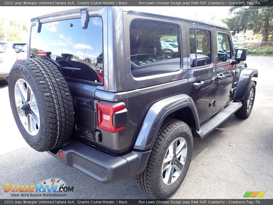 2020 Jeep Wrangler Unlimited Sahara 4x4 Granite Crystal Metallic / Black Photo #5
