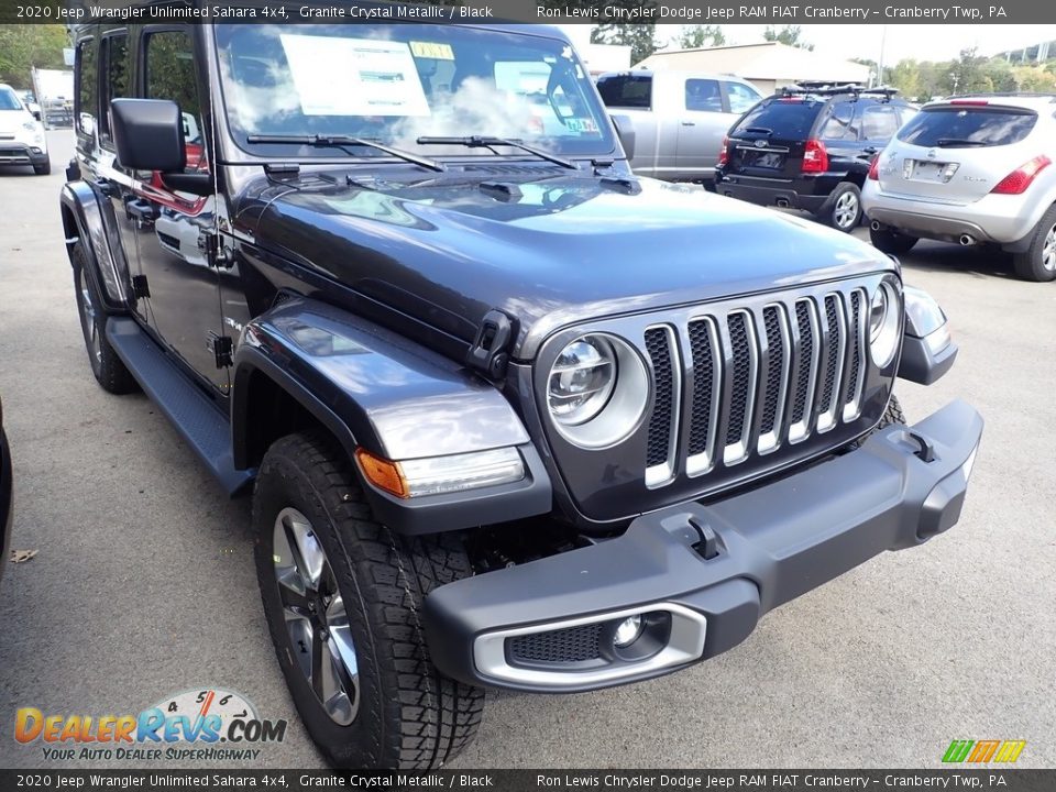 2020 Jeep Wrangler Unlimited Sahara 4x4 Granite Crystal Metallic / Black Photo #6
