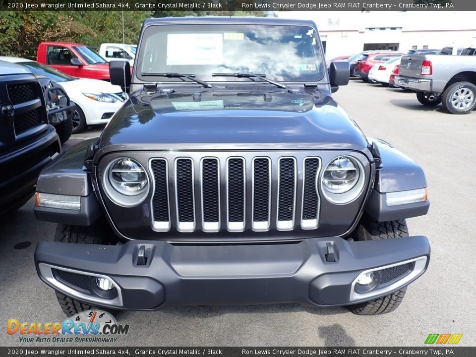 2020 Jeep Wrangler Unlimited Sahara 4x4 Granite Crystal Metallic / Black Photo #7
