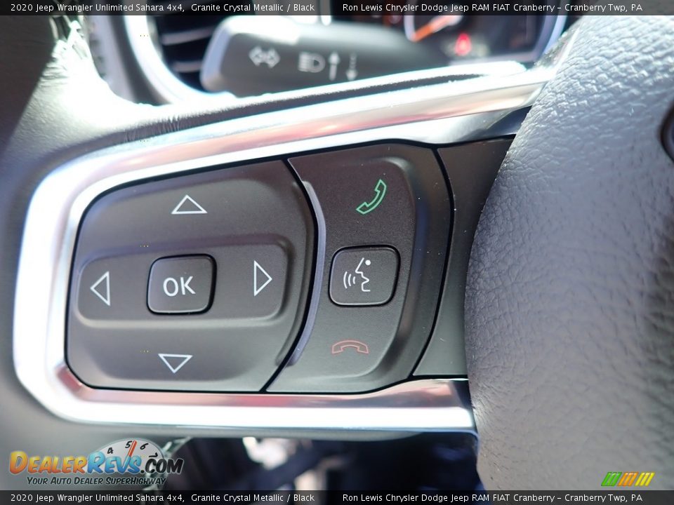2020 Jeep Wrangler Unlimited Sahara 4x4 Granite Crystal Metallic / Black Photo #17