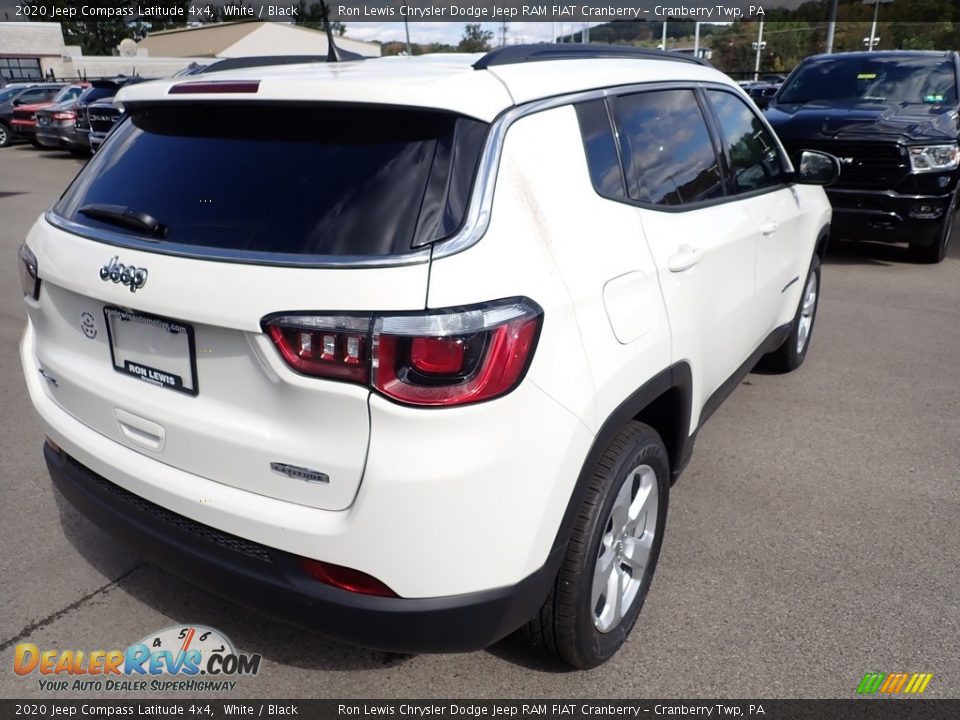 2020 Jeep Compass Latitude 4x4 White / Black Photo #5