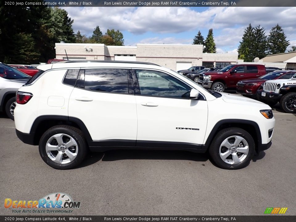 2020 Jeep Compass Latitude 4x4 White / Black Photo #6
