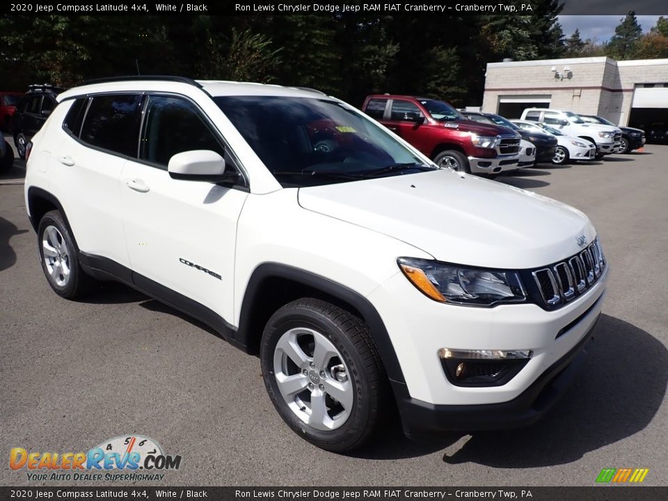 2020 Jeep Compass Latitude 4x4 White / Black Photo #7