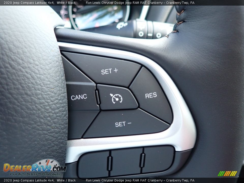2020 Jeep Compass Latitude 4x4 White / Black Photo #19