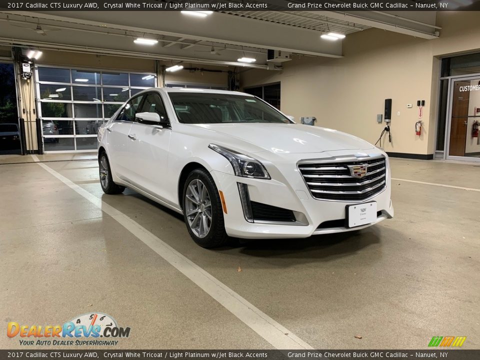 2017 Cadillac CTS Luxury AWD Crystal White Tricoat / Light Platinum w/Jet Black Accents Photo #1