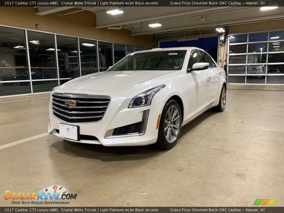 2017 Cadillac CTS Luxury AWD Crystal White Tricoat / Light Platinum w/Jet Black Accents Photo #2