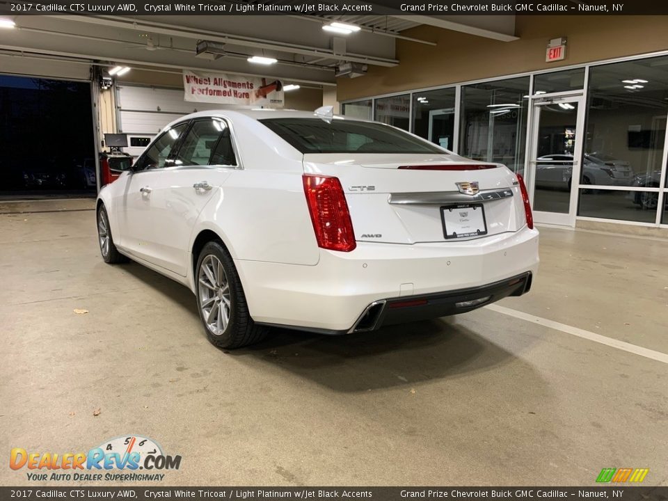 2017 Cadillac CTS Luxury AWD Crystal White Tricoat / Light Platinum w/Jet Black Accents Photo #3