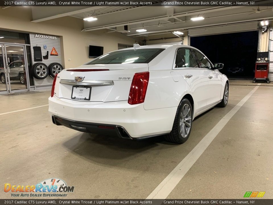 2017 Cadillac CTS Luxury AWD Crystal White Tricoat / Light Platinum w/Jet Black Accents Photo #4