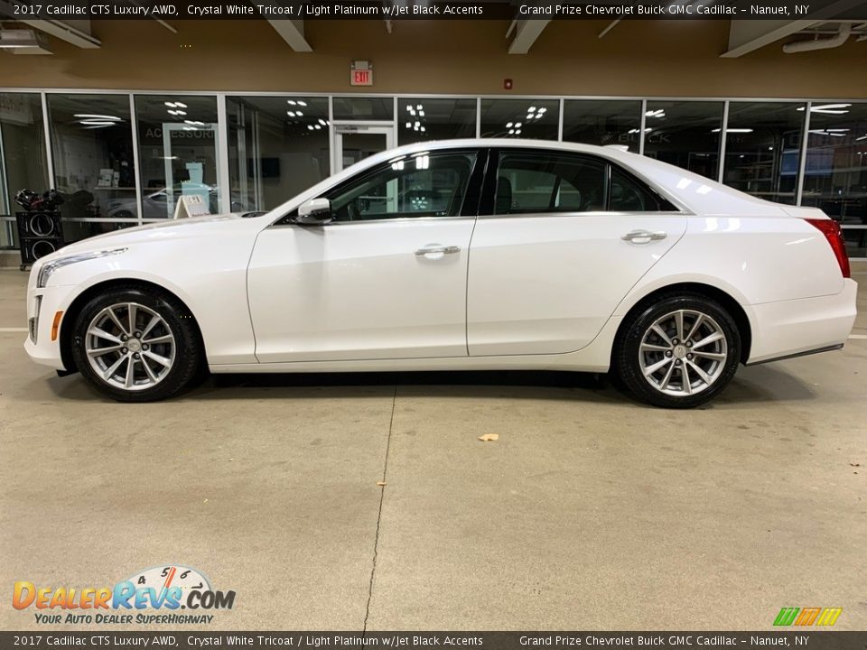 2017 Cadillac CTS Luxury AWD Crystal White Tricoat / Light Platinum w/Jet Black Accents Photo #5