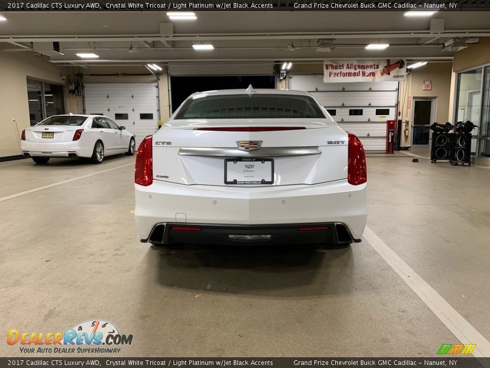 2017 Cadillac CTS Luxury AWD Crystal White Tricoat / Light Platinum w/Jet Black Accents Photo #7