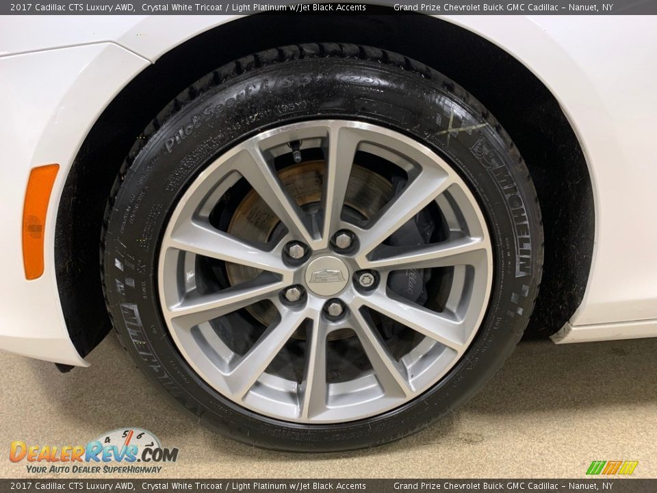 2017 Cadillac CTS Luxury AWD Crystal White Tricoat / Light Platinum w/Jet Black Accents Photo #9