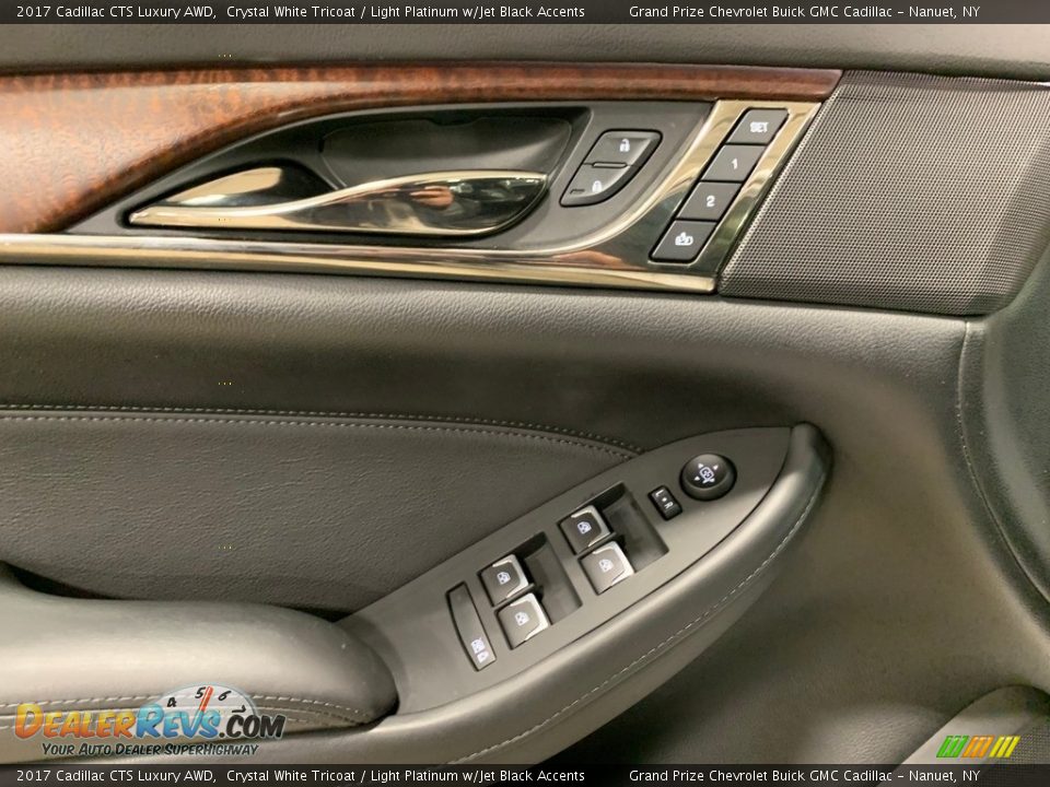 2017 Cadillac CTS Luxury AWD Crystal White Tricoat / Light Platinum w/Jet Black Accents Photo #10