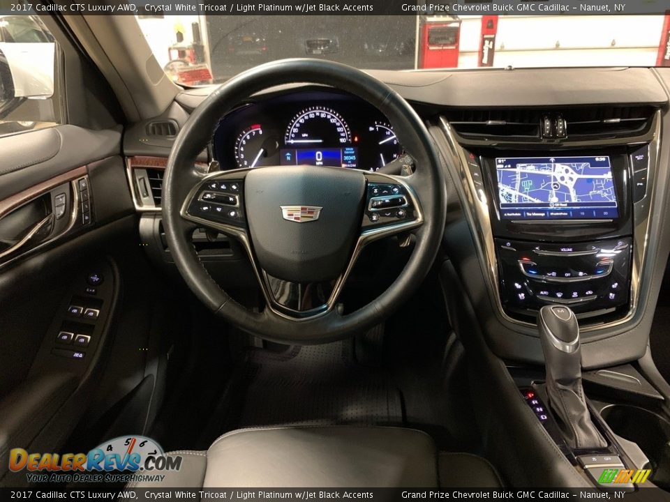 2017 Cadillac CTS Luxury AWD Crystal White Tricoat / Light Platinum w/Jet Black Accents Photo #16