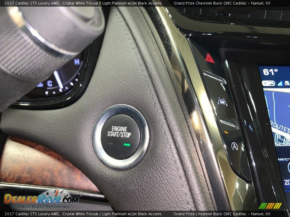 2017 Cadillac CTS Luxury AWD Crystal White Tricoat / Light Platinum w/Jet Black Accents Photo #19