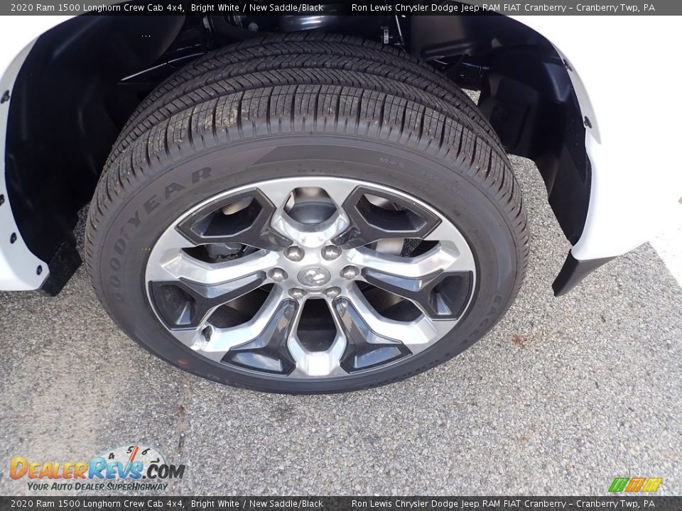 2020 Ram 1500 Longhorn Crew Cab 4x4 Bright White / New Saddle/Black Photo #9