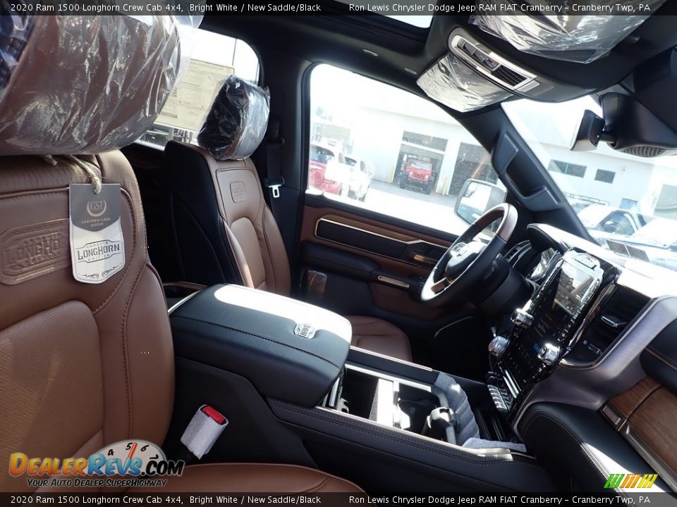 2020 Ram 1500 Longhorn Crew Cab 4x4 Bright White / New Saddle/Black Photo #10