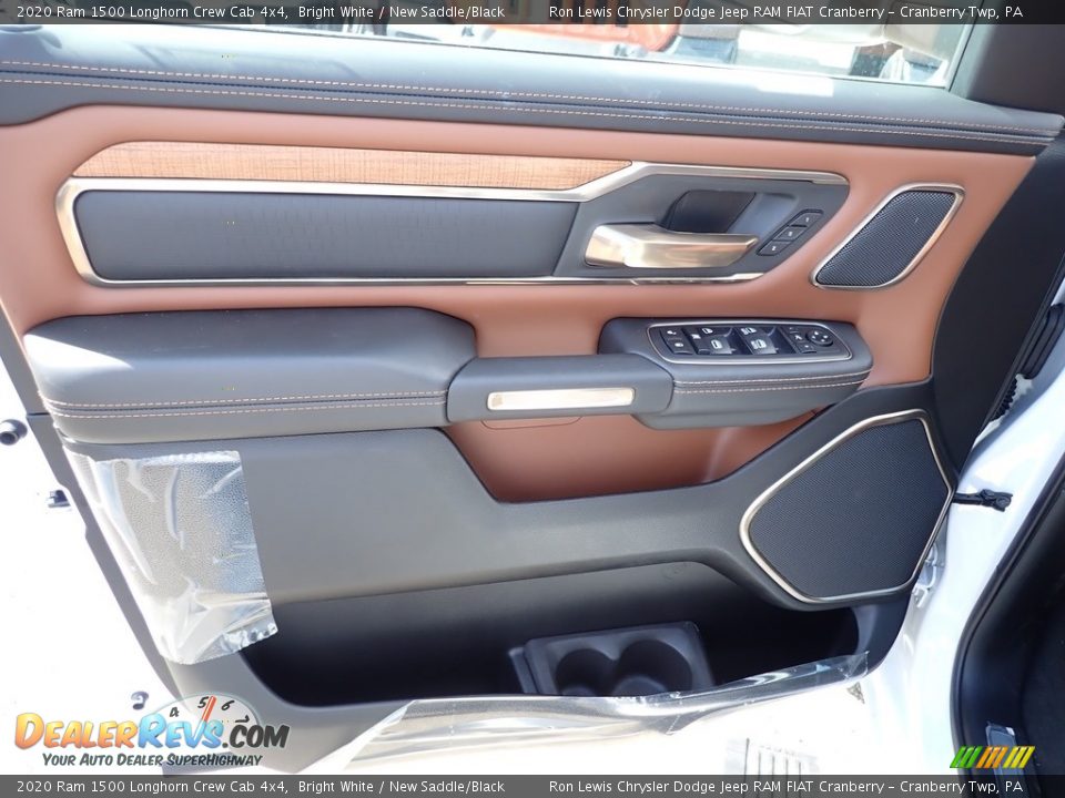 2020 Ram 1500 Longhorn Crew Cab 4x4 Bright White / New Saddle/Black Photo #16