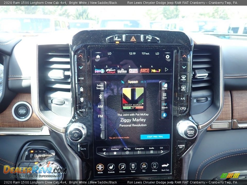 2020 Ram 1500 Longhorn Crew Cab 4x4 Bright White / New Saddle/Black Photo #18