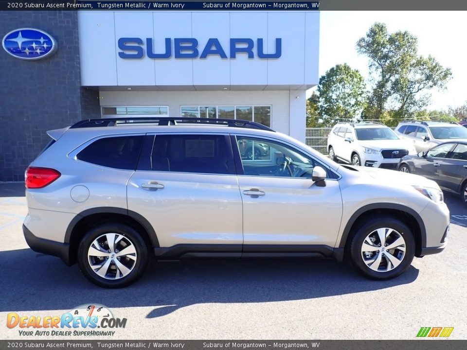 2020 Subaru Ascent Premium Tungsten Metallic / Warm Ivory Photo #3