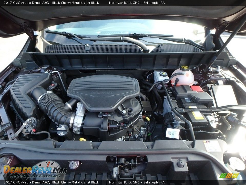 2017 GMC Acadia Denali AWD Black Cherry Metallic / Jet Black Photo #2