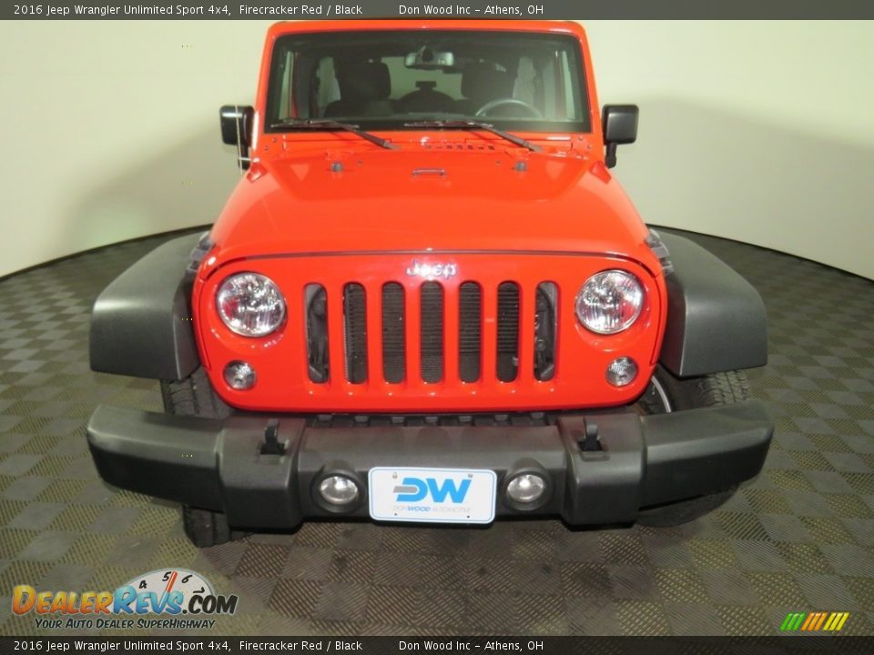2016 Jeep Wrangler Unlimited Sport 4x4 Firecracker Red / Black Photo #4