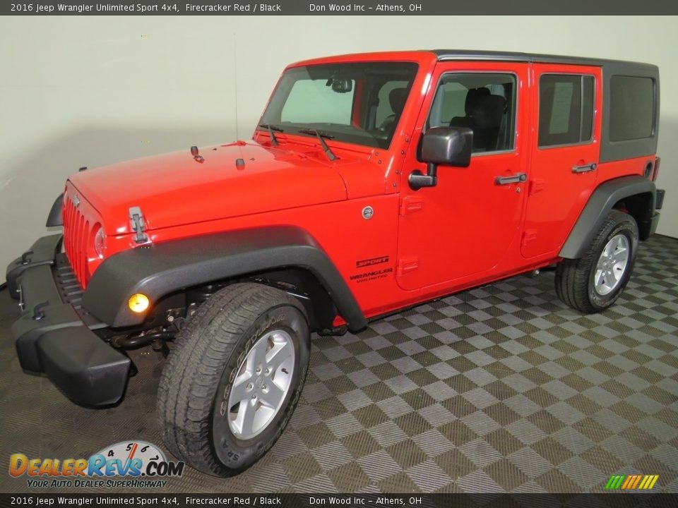 2016 Jeep Wrangler Unlimited Sport 4x4 Firecracker Red / Black Photo #7