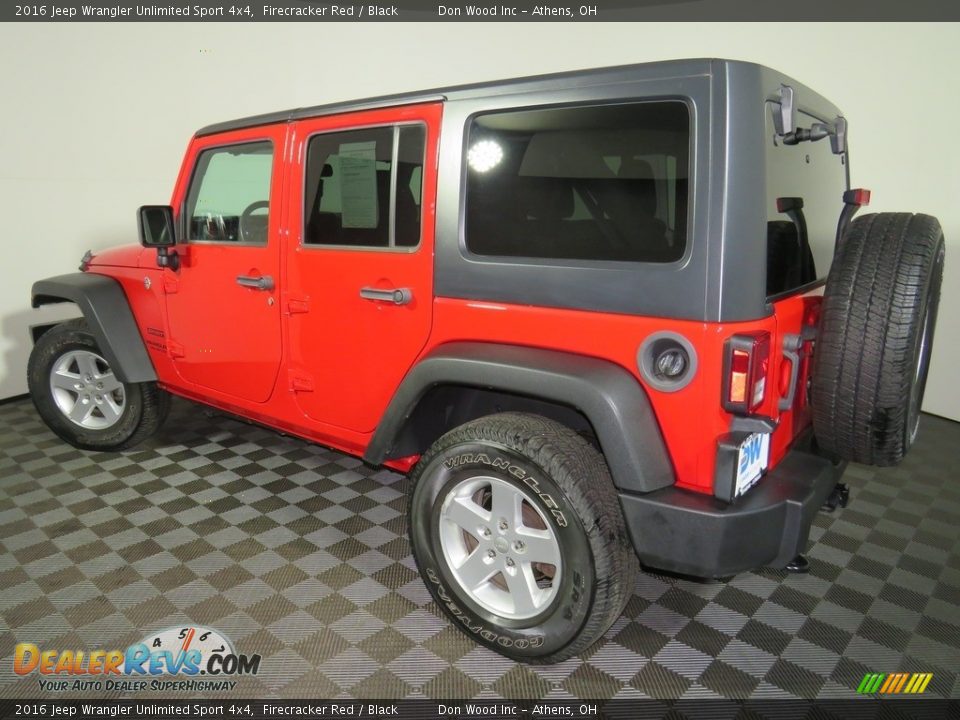2016 Jeep Wrangler Unlimited Sport 4x4 Firecracker Red / Black Photo #9