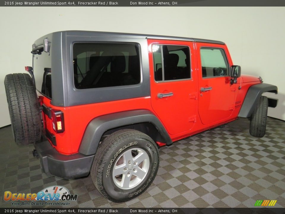 2016 Jeep Wrangler Unlimited Sport 4x4 Firecracker Red / Black Photo #14