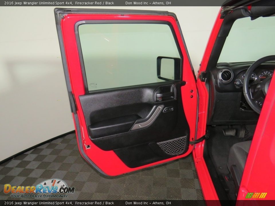 2016 Jeep Wrangler Unlimited Sport 4x4 Firecracker Red / Black Photo #16