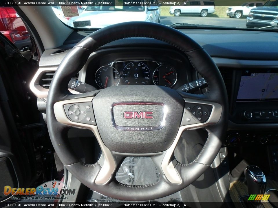 2017 GMC Acadia Denali AWD Black Cherry Metallic / Jet Black Photo #24