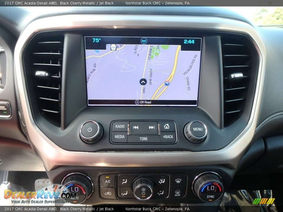 2017 GMC Acadia Denali AWD Black Cherry Metallic / Jet Black Photo #27