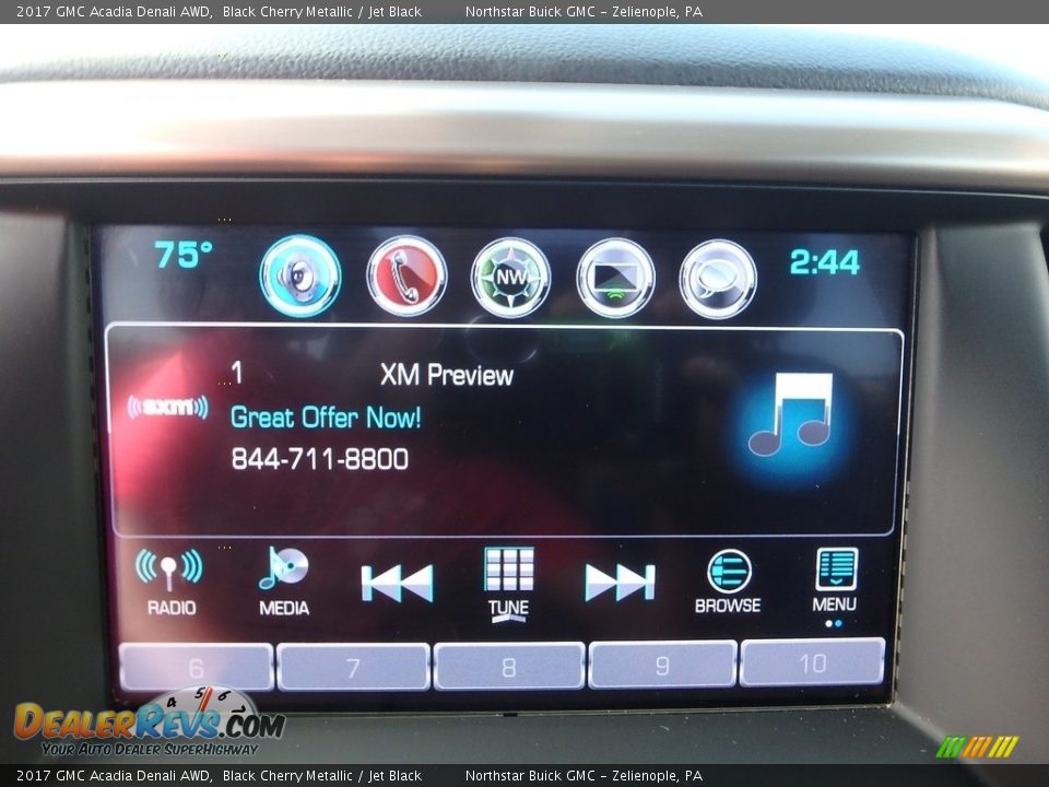 2017 GMC Acadia Denali AWD Black Cherry Metallic / Jet Black Photo #29