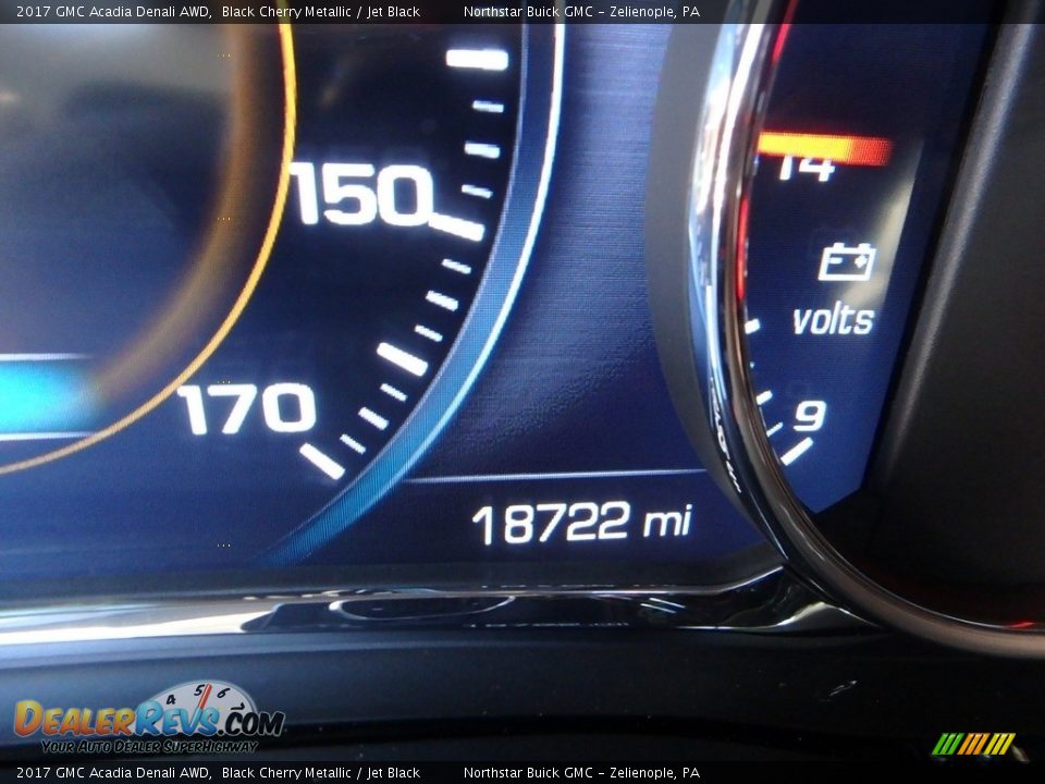 2017 GMC Acadia Denali AWD Black Cherry Metallic / Jet Black Photo #30