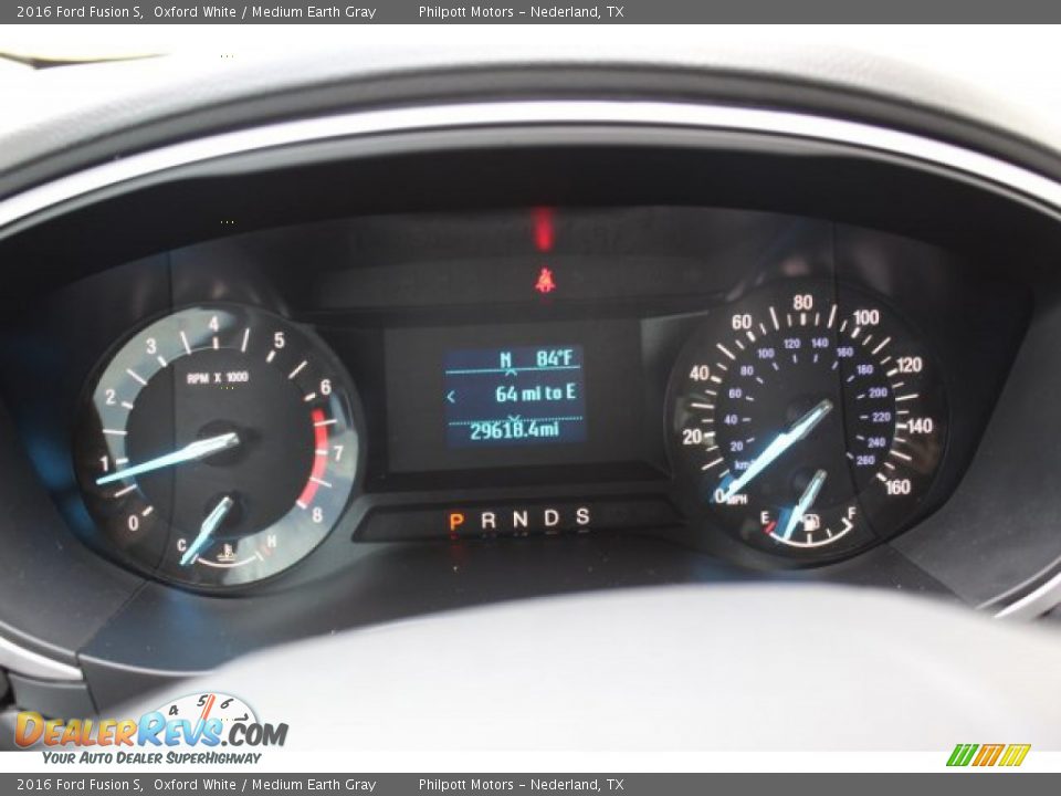 2016 Ford Fusion S Oxford White / Medium Earth Gray Photo #13