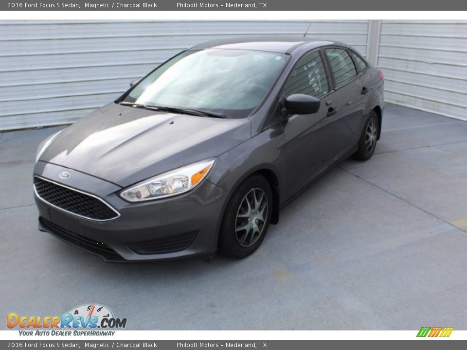 2016 Ford Focus S Sedan Magnetic / Charcoal Black Photo #4