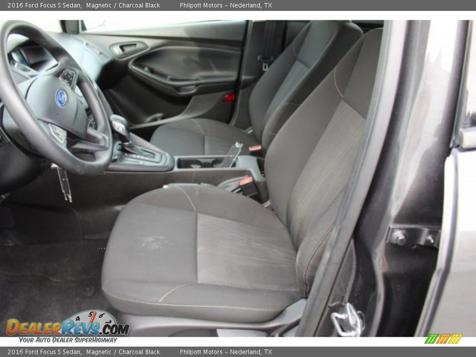 2016 Ford Focus S Sedan Magnetic / Charcoal Black Photo #11