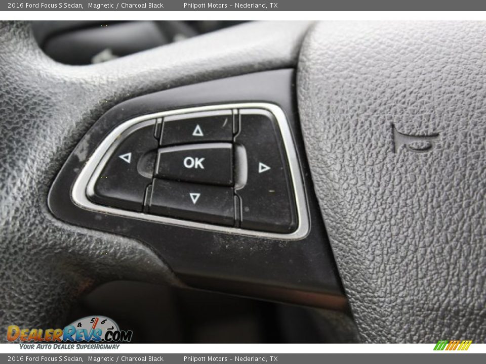 2016 Ford Focus S Sedan Magnetic / Charcoal Black Photo #12