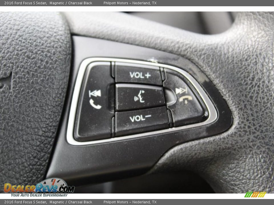 2016 Ford Focus S Sedan Magnetic / Charcoal Black Photo #13