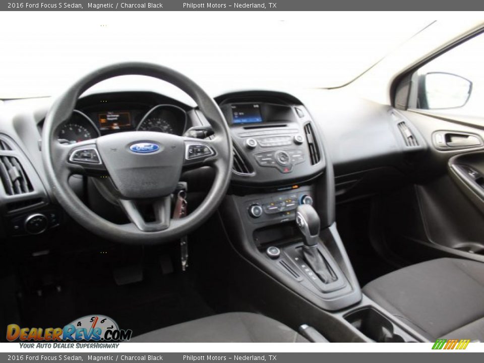 2016 Ford Focus S Sedan Magnetic / Charcoal Black Photo #22