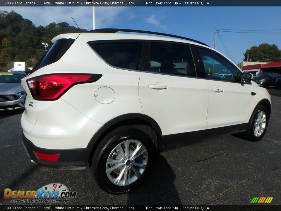 2019 Ford Escape SEL 4WD White Platinum / Chromite Gray/Charcoal Black Photo #2