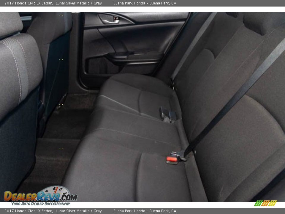 2017 Honda Civic LX Sedan Lunar Silver Metallic / Gray Photo #4