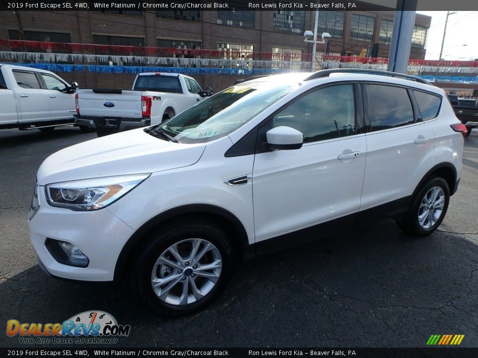 2019 Ford Escape SEL 4WD White Platinum / Chromite Gray/Charcoal Black Photo #7