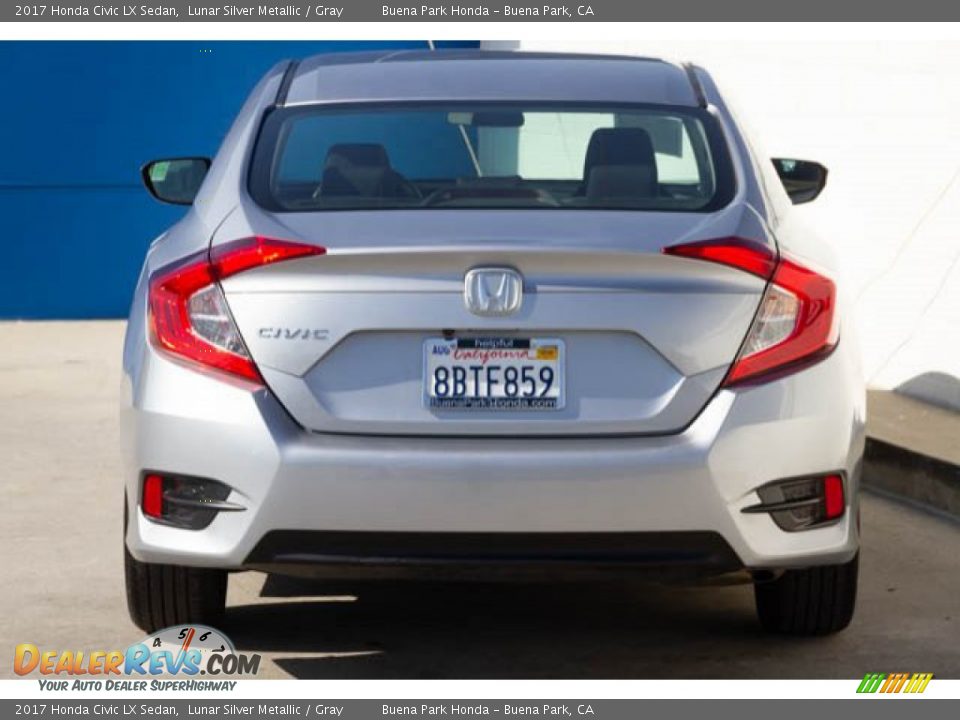 2017 Honda Civic LX Sedan Lunar Silver Metallic / Gray Photo #11
