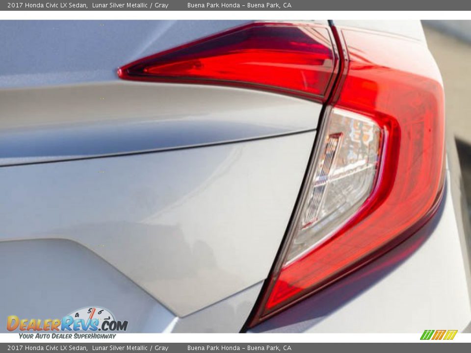 2017 Honda Civic LX Sedan Lunar Silver Metallic / Gray Photo #13