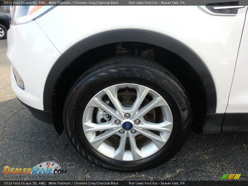 2019 Ford Escape SEL 4WD White Platinum / Chromite Gray/Charcoal Black Photo #11