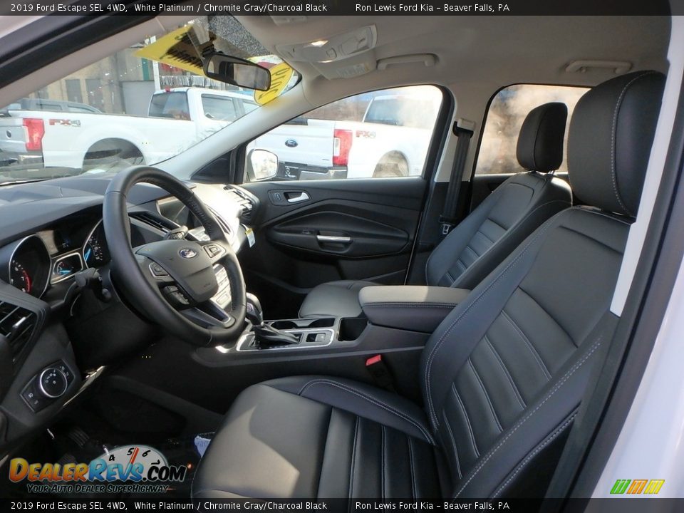 2019 Ford Escape SEL 4WD White Platinum / Chromite Gray/Charcoal Black Photo #13