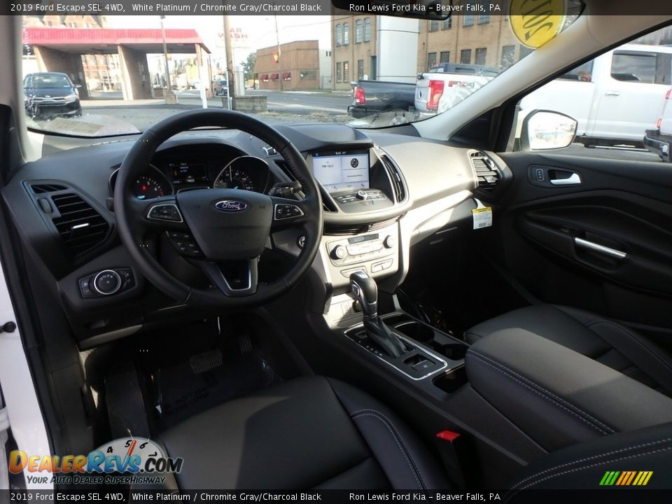 2019 Ford Escape SEL 4WD White Platinum / Chromite Gray/Charcoal Black Photo #15