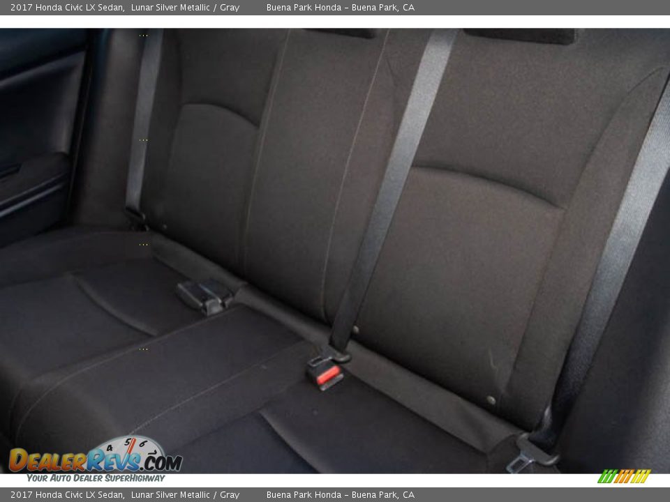 2017 Honda Civic LX Sedan Lunar Silver Metallic / Gray Photo #20