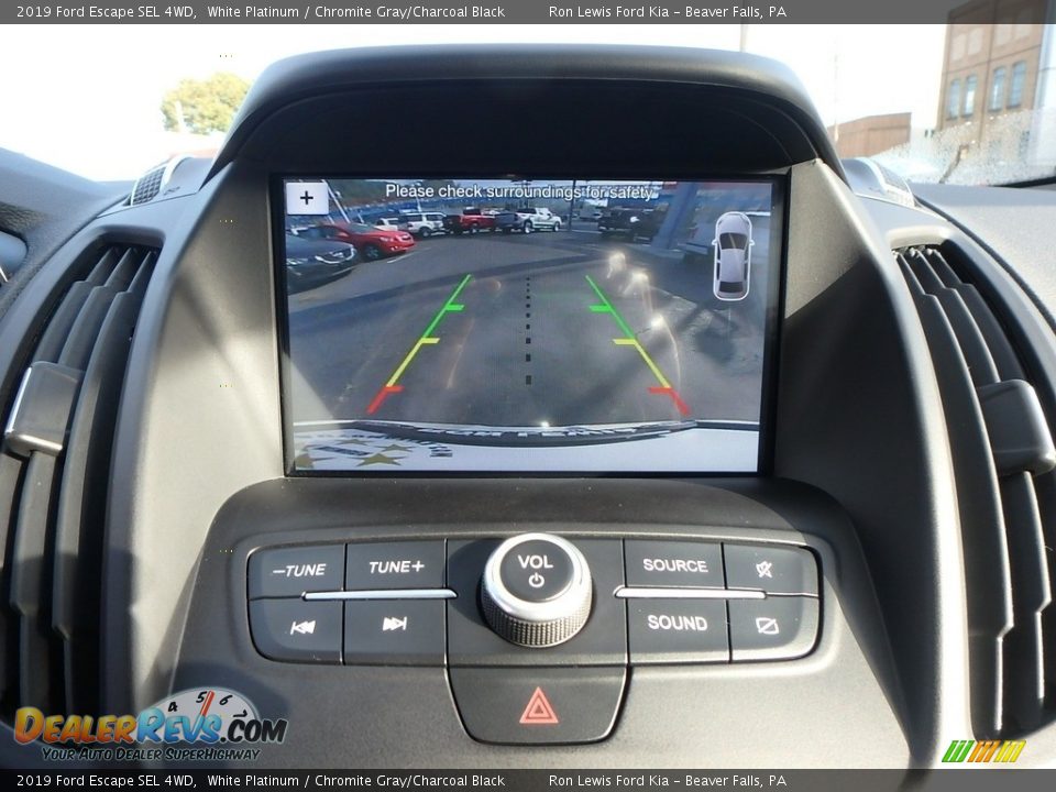 2019 Ford Escape SEL 4WD White Platinum / Chromite Gray/Charcoal Black Photo #18